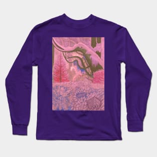 Forest Jungle Pink Spring Long Sleeve T-Shirt